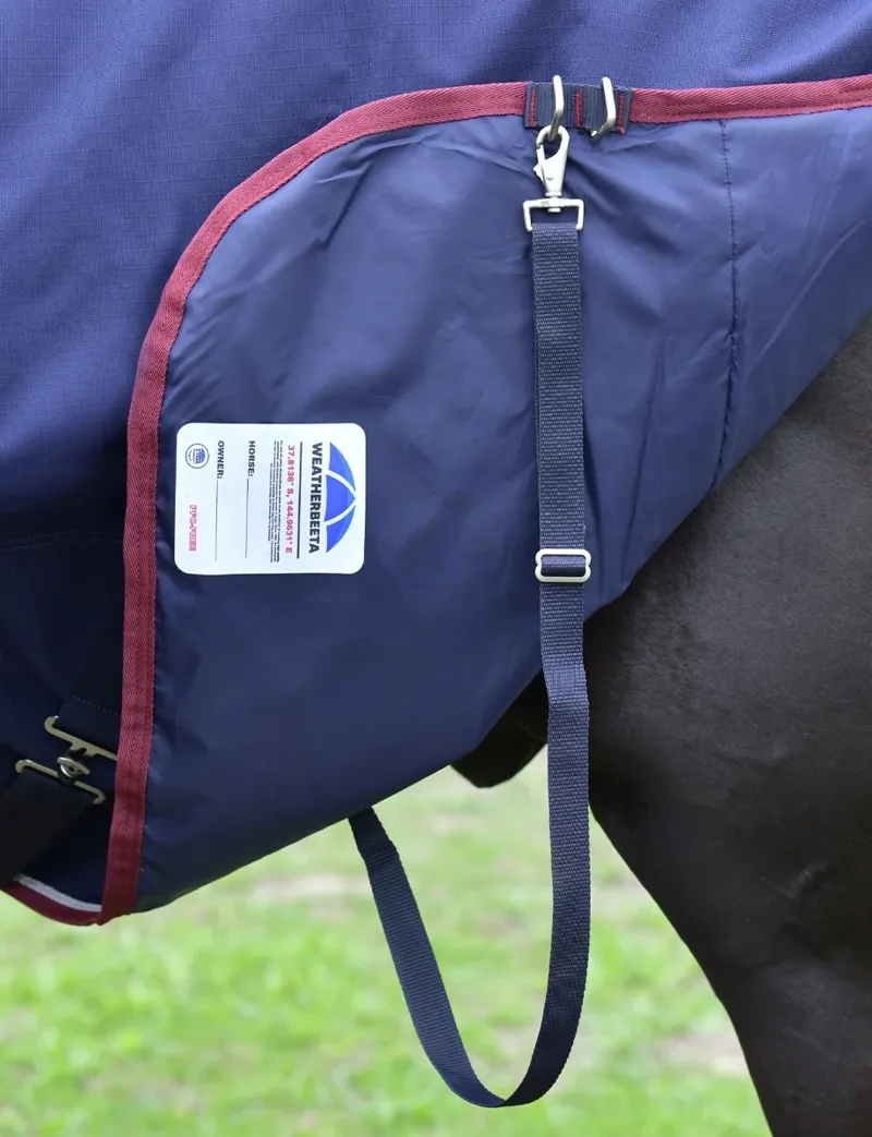 WeatherBeeta ComFiTec Essential 100g Turnout - Navy/Burgundy-8