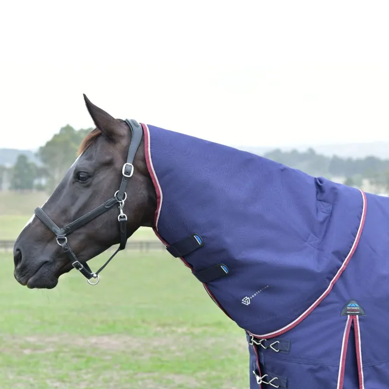 WeatherBeeta ComFiTec Essential Lite 0g Neck Rug - Navy/Burgundy