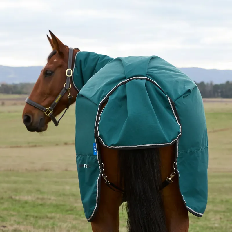 WeatherBeeta ComFiTec 360g Classic Turnout Combo Rug - Forest Green/Black-6