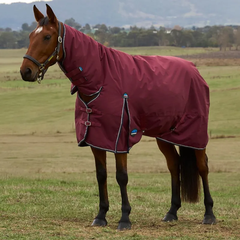 WeatherBeeta ComFiTec Prelim 0g Combo Turnout Rug - Burgundy/Navy
