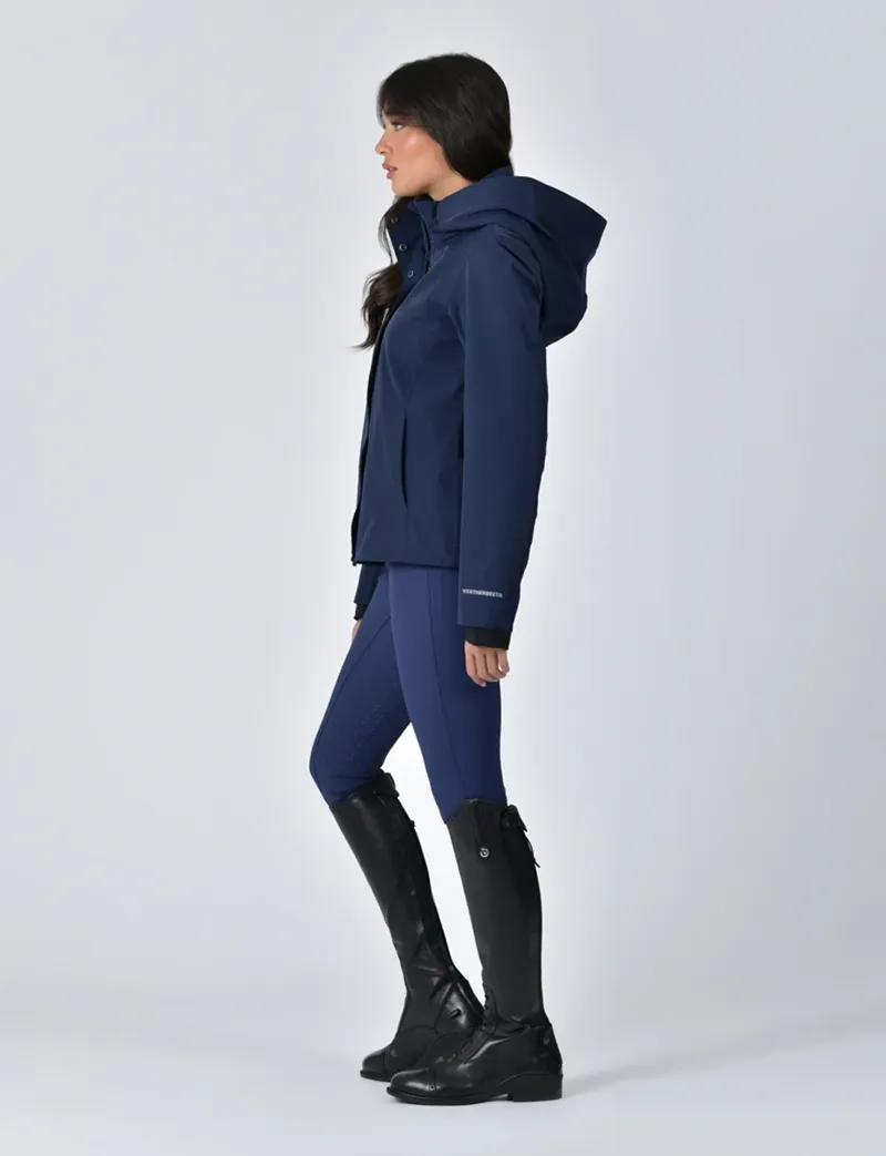 WeatherBeeta Protect Waterproof Riding  Ladies Jacket - Navy-2
