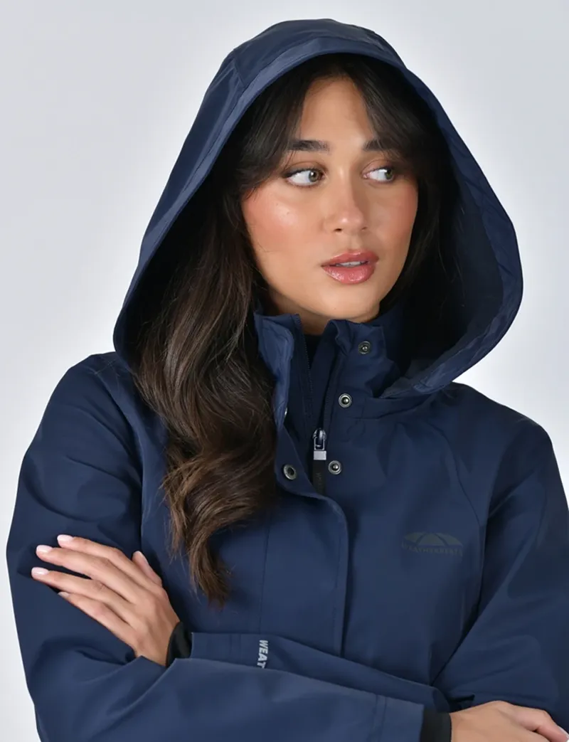 WeatherBeeta Protect Waterproof Riding  Ladies Jacket - Navy-4