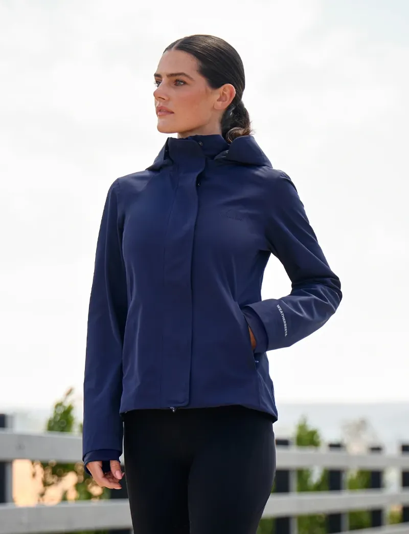 WeatherBeeta Protect Waterproof Riding  Ladies Jacket - Navy-5