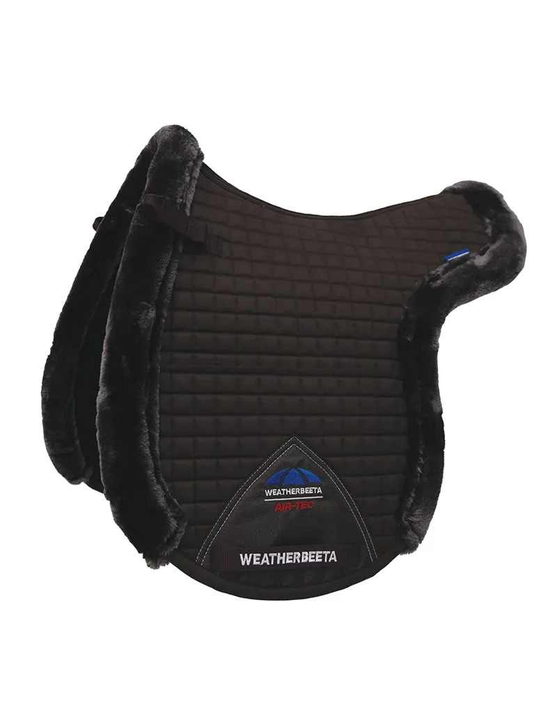 WeatherBeeta Prime Air-Tec Comfy Fleece Trimmed Numnah - Brown