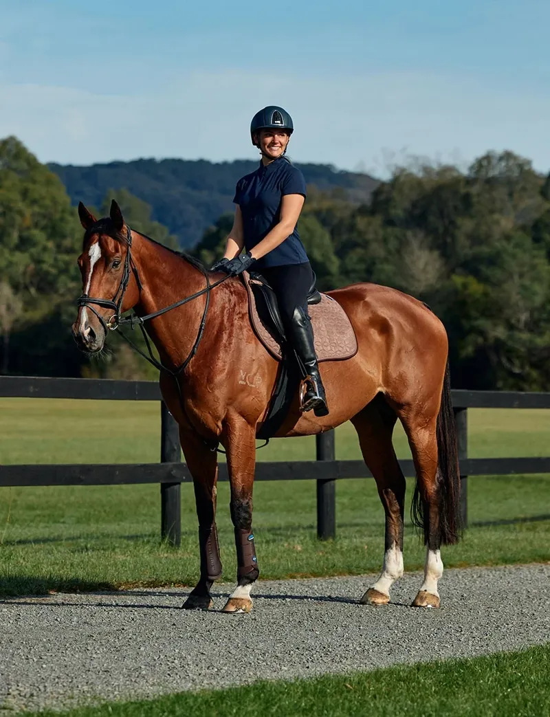 WeatherBeeta Suede Elite Air-Tec All Purpose Saddle Pad - Fawn-3