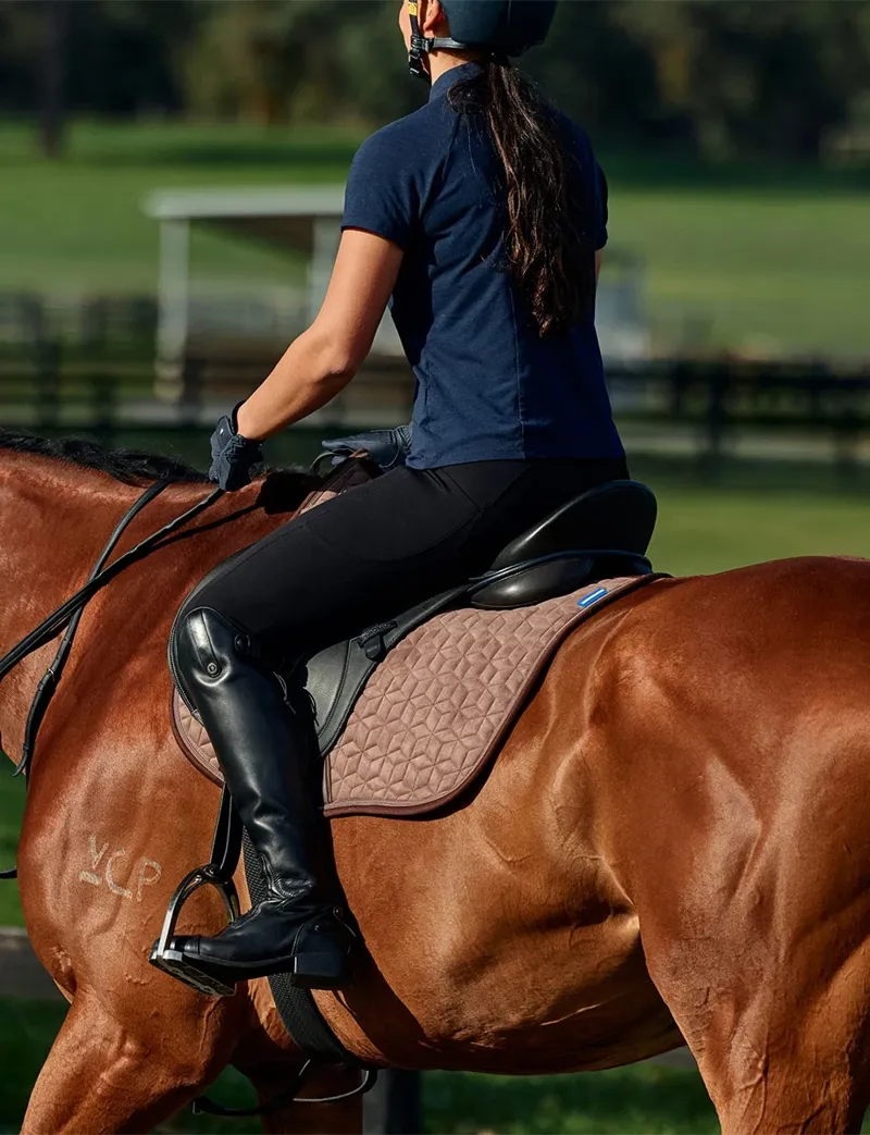 WeatherBeeta Suede Elite Air-Tec All Purpose Saddle Pad - Fawn-4