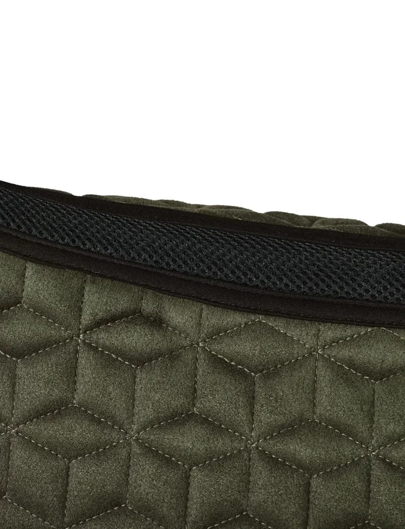 WeatherBeeta Suede Elite Air-Tec All Purpose Saddle Pad - Olive-5