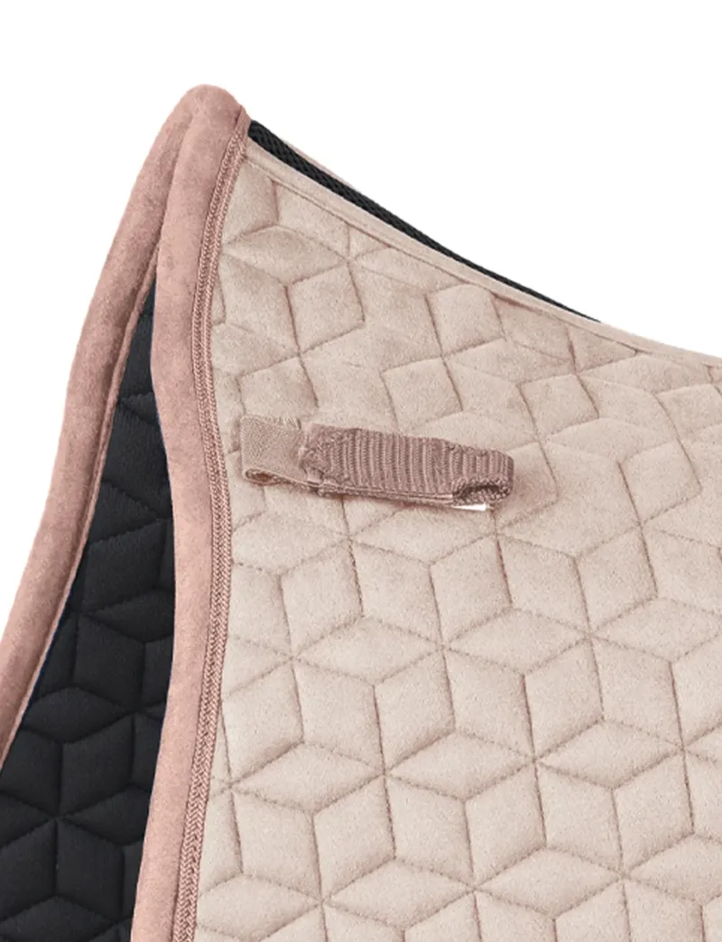 WeatherBeeta Suede Elite Air-Tec All Purpose Saddle Pad - Rose Quartz-6