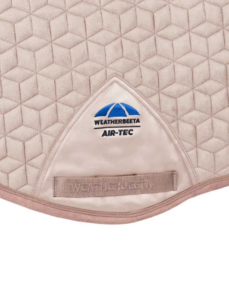 WeatherBeeta Suede Elite Air-Tec All Purpose Saddle Pad - Rose Quartz-3