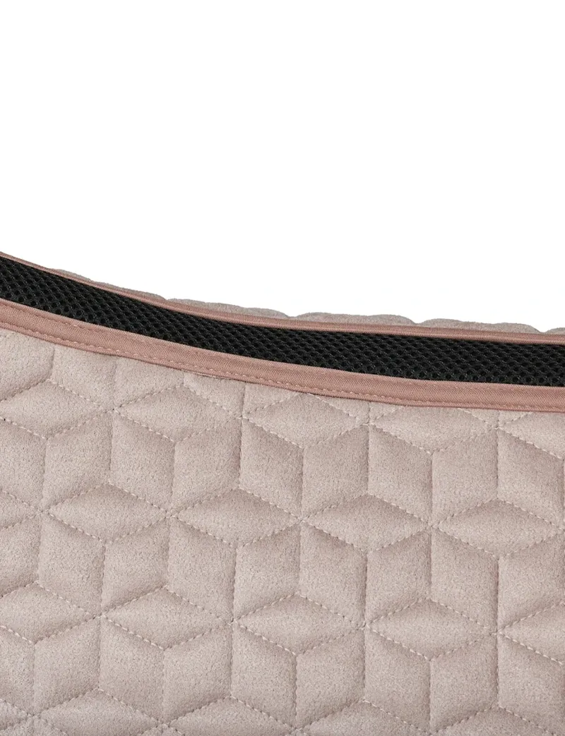 WeatherBeeta Suede Elite Air-Tec All Purpose Saddle Pad - Rose Quartz-5
