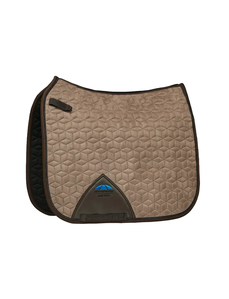 WeatherBeeta Suede Elite Air-Tec Dressage Saddle Pad - Fawn