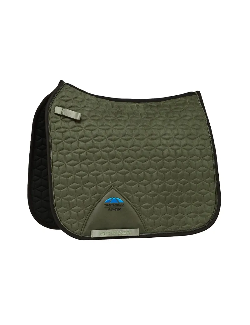 WeatherBeeta Suede Elite Air-Tec Dressage Saddle Pad - Olive