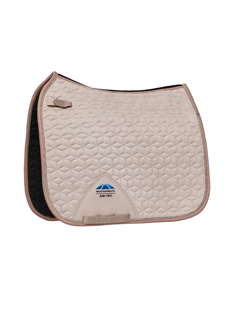 WeatherBeeta Suede Elite Air-Tec Dressage Saddle Pad - Rose Quartz