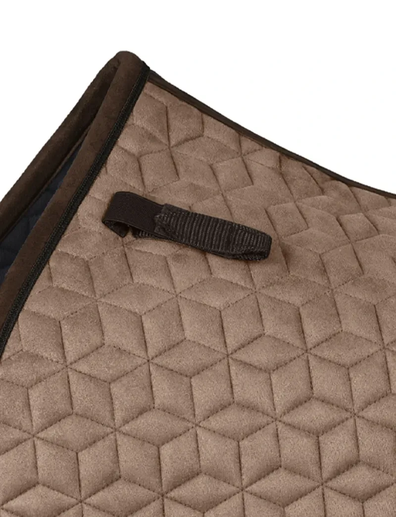 WeatherBeeta Suede Elite Air-Tec Jump Shaped Saddle Pad - Fawn-7
