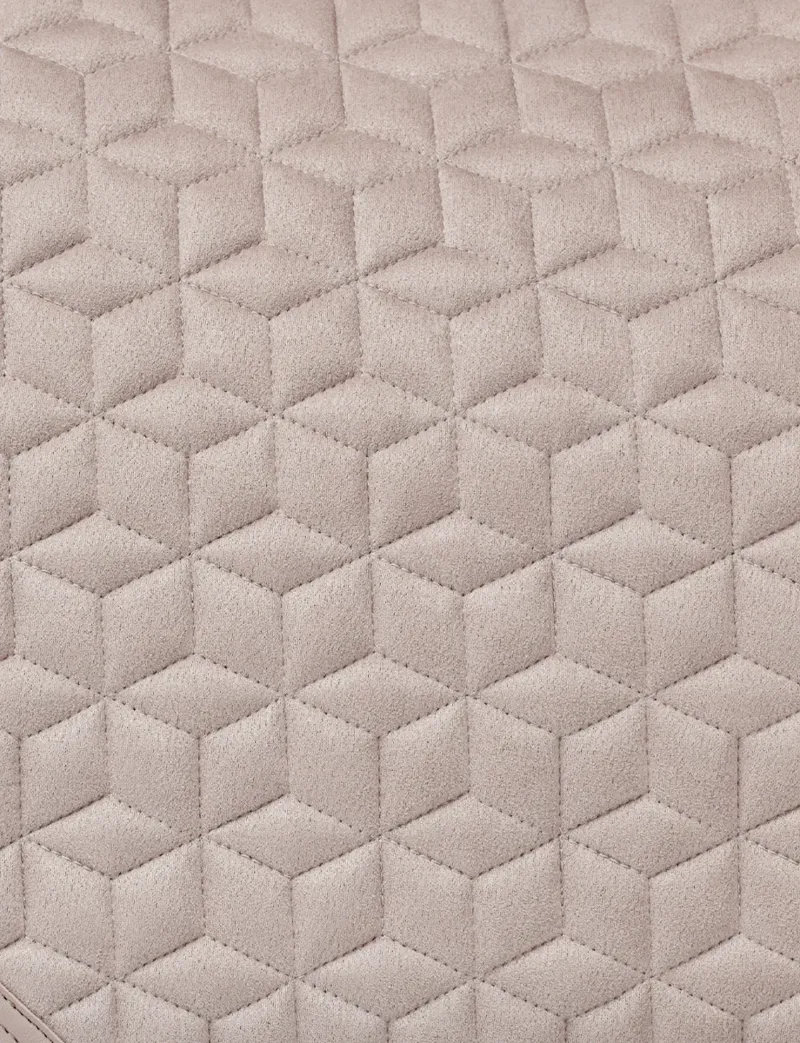 WeatherBeeta Suede Elite Air-Tec Jump Shaped Saddle Pad - Rose Quartz-3