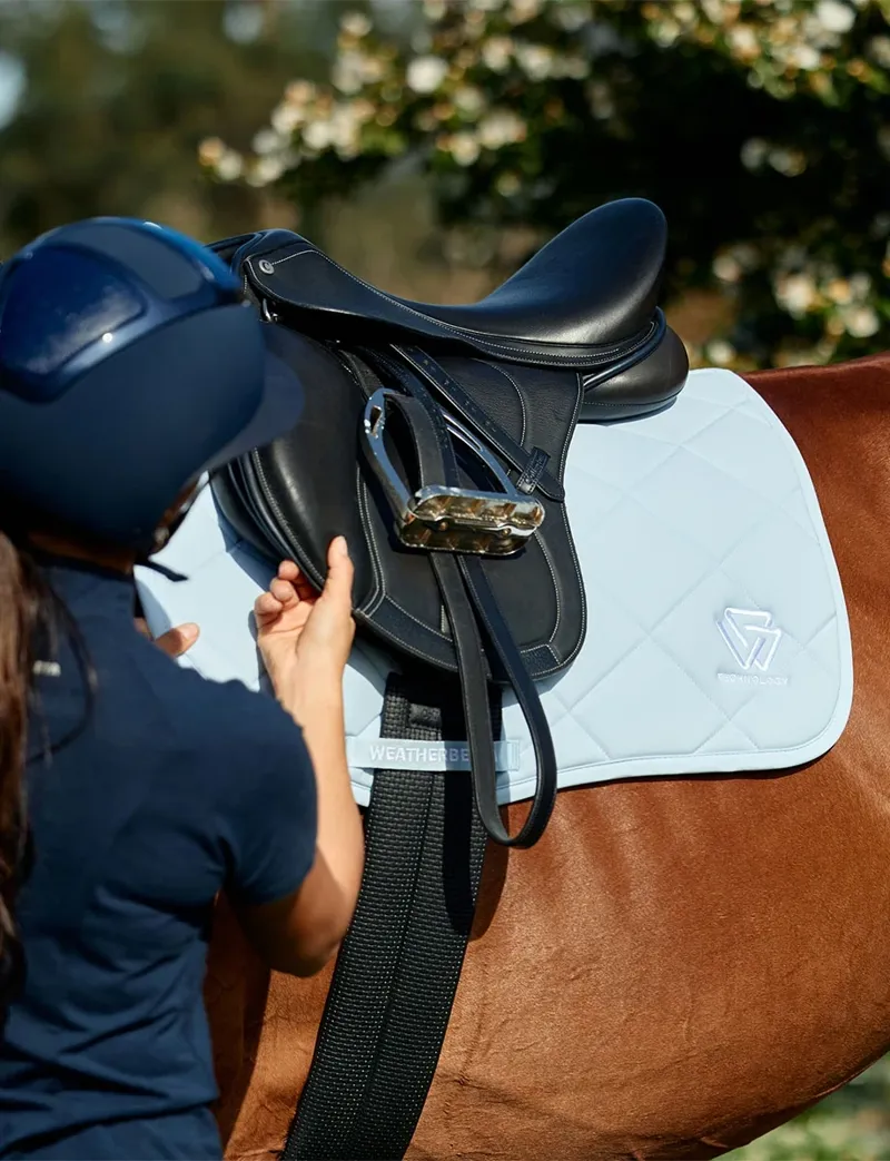 WeatherBeeta Soft Shell Pro 3D Air-Tec All Purpose Saddle Pad - Mist Blue-3