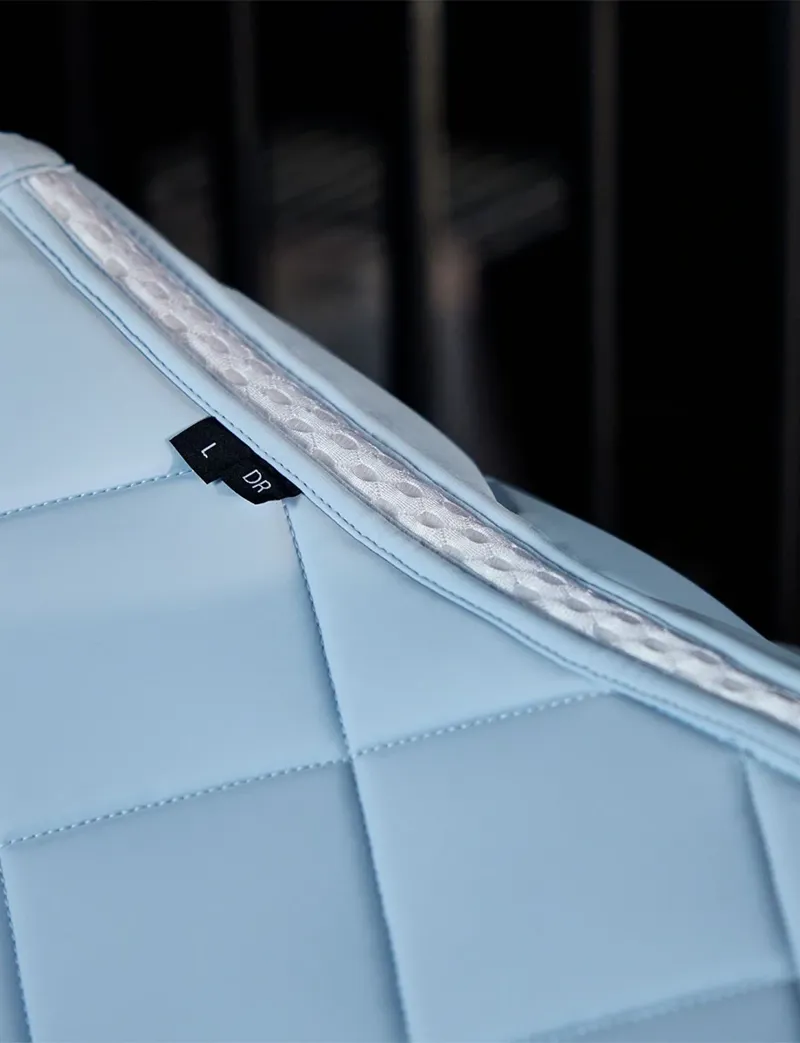 WeatherBeeta Soft Shell Pro 3D Air-Tec Dressage Saddle Pad - Mist Blue-6