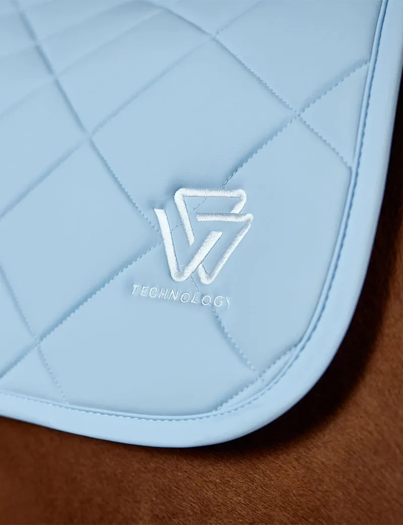 WeatherBeeta Soft Shell Pro 3D Air-Tec Dressage Saddle Pad - Mist Blue-7