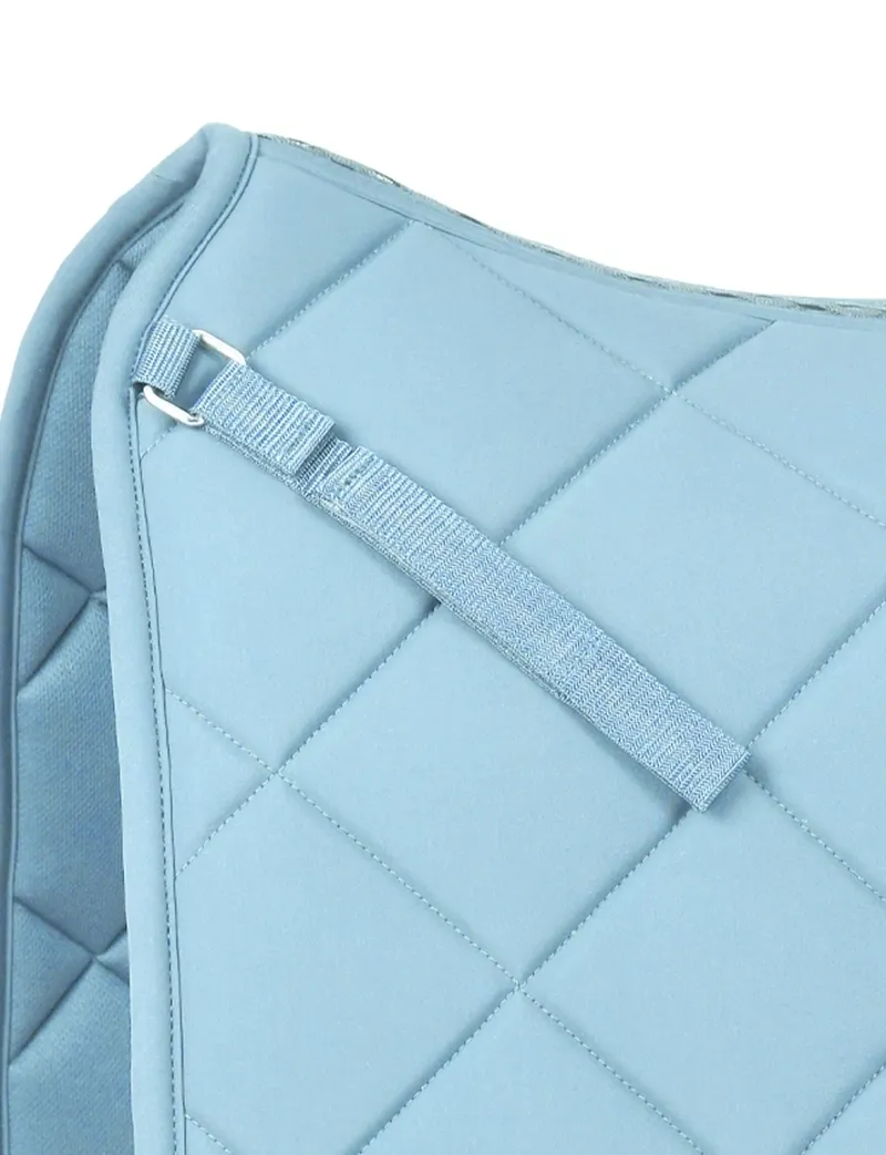 WeatherBeeta Soft Shell Pro 3D Air-Tec Dressage Saddle Pad - Mist Blue-2
