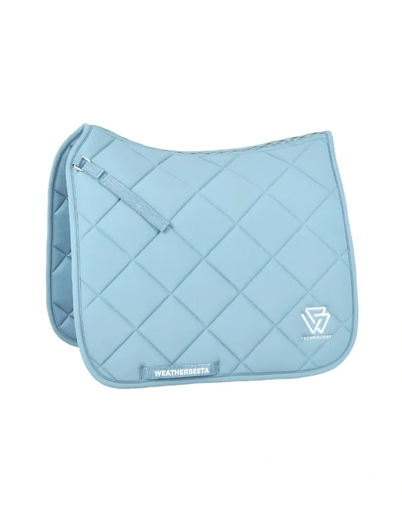 WeatherBeeta Soft Shell Pro 3D Air-Tec Dressage Saddle Pad - Mist Blue