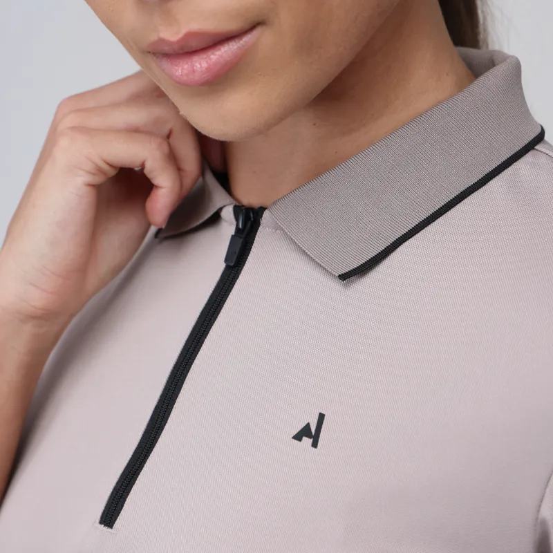 Shires Aubrion React Ladies Tech Polo - Sand-4