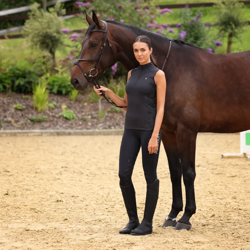 Shires Aubrion React Ladies Sleeveless Base Layer - Shadow-2