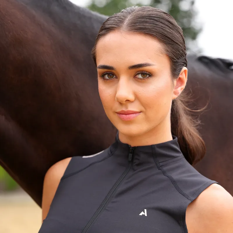 Shires Aubrion React Ladies Sleeveless Base Layer - Shadow-3