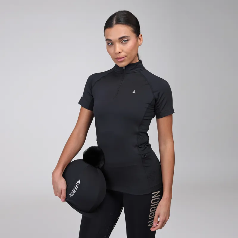 Shires Aubrion React Ladies Short Sleeve Base Layer - Shadow-5