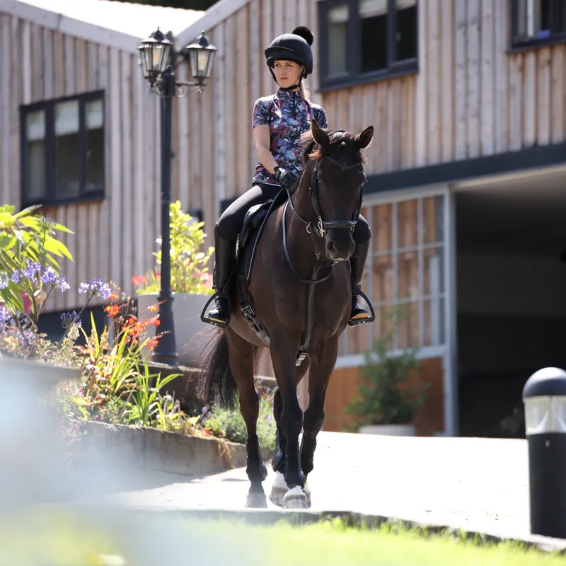 Shires Aubrion React Ladies Short Sleeve Base Layer - Abstract-3