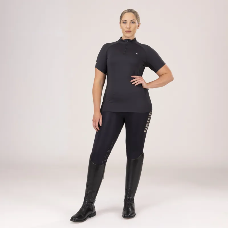 Shires Aubrion React Ladies Short Sleeve Base Layer - Shadow-7
