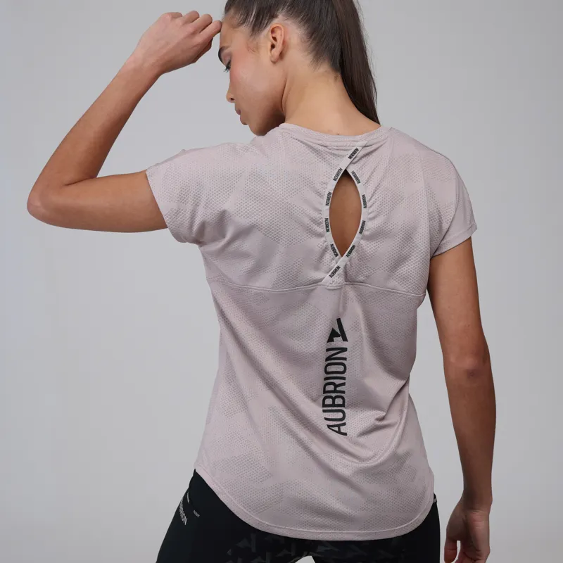 Shires Aubrion React Ladies Tech T-Shirt - Sand-6