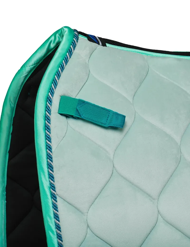 WeatherBeeta Velvet Dressage Saddle Pad - Blue-5