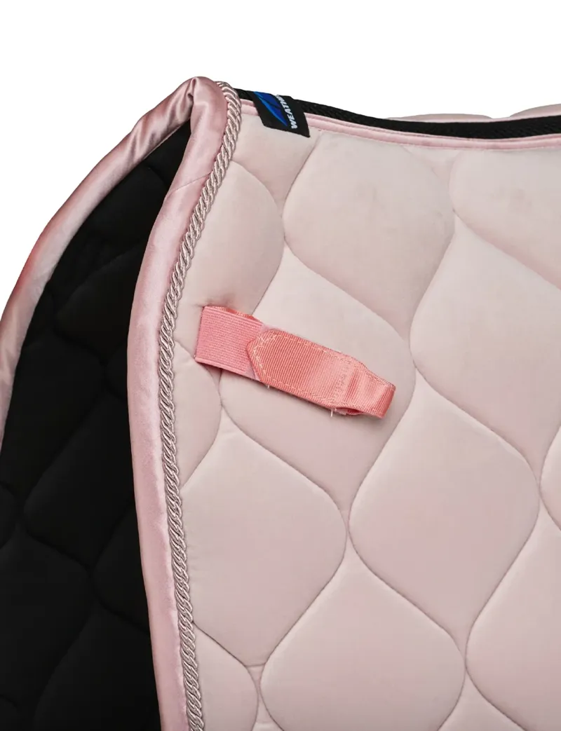 WeatherBeeta Velvet Dressage Saddle Pad - Pink-4