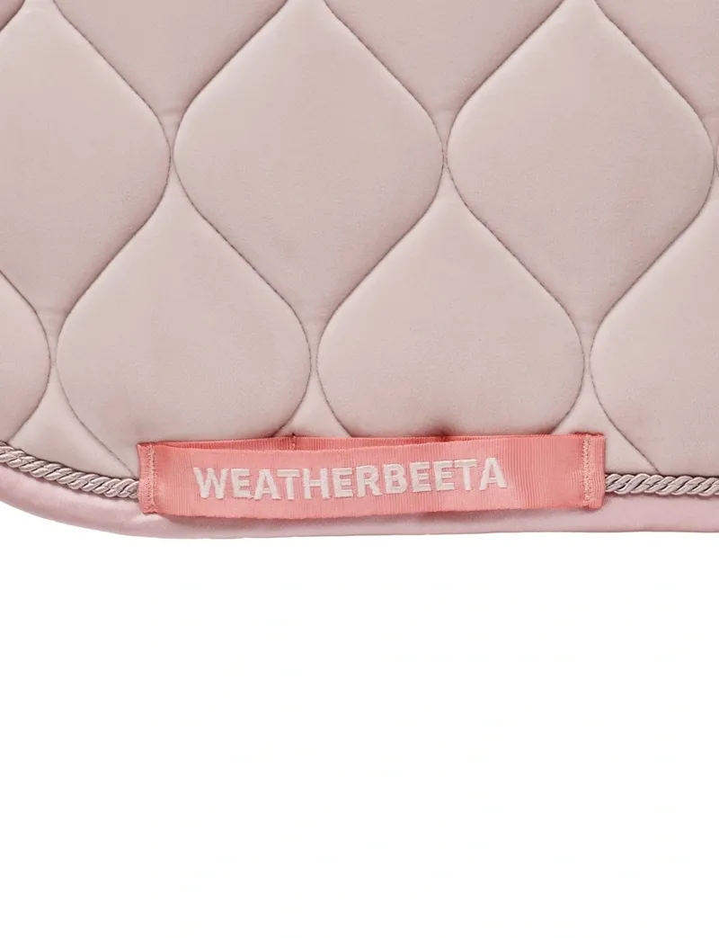 WeatherBeeta Velvet Dressage Saddle Pad - Pink-6