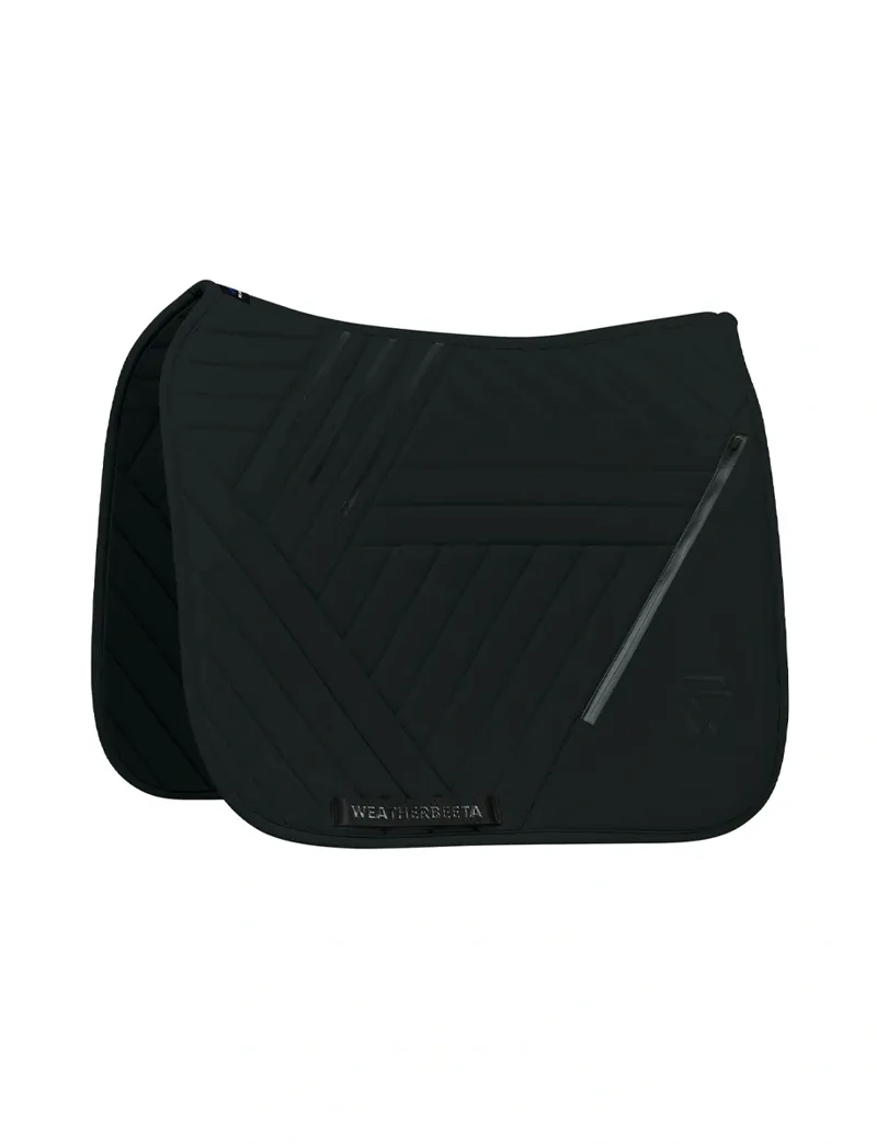 WeatherBeeta Softshell Pro Grip Dressage Saddle Pad - Black