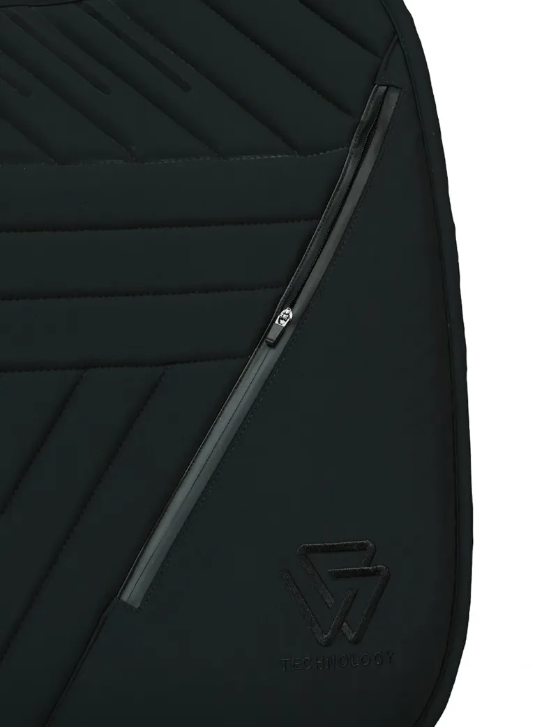 WeatherBeeta Softshell Pro Grip Dressage Saddle Pad - Black-3