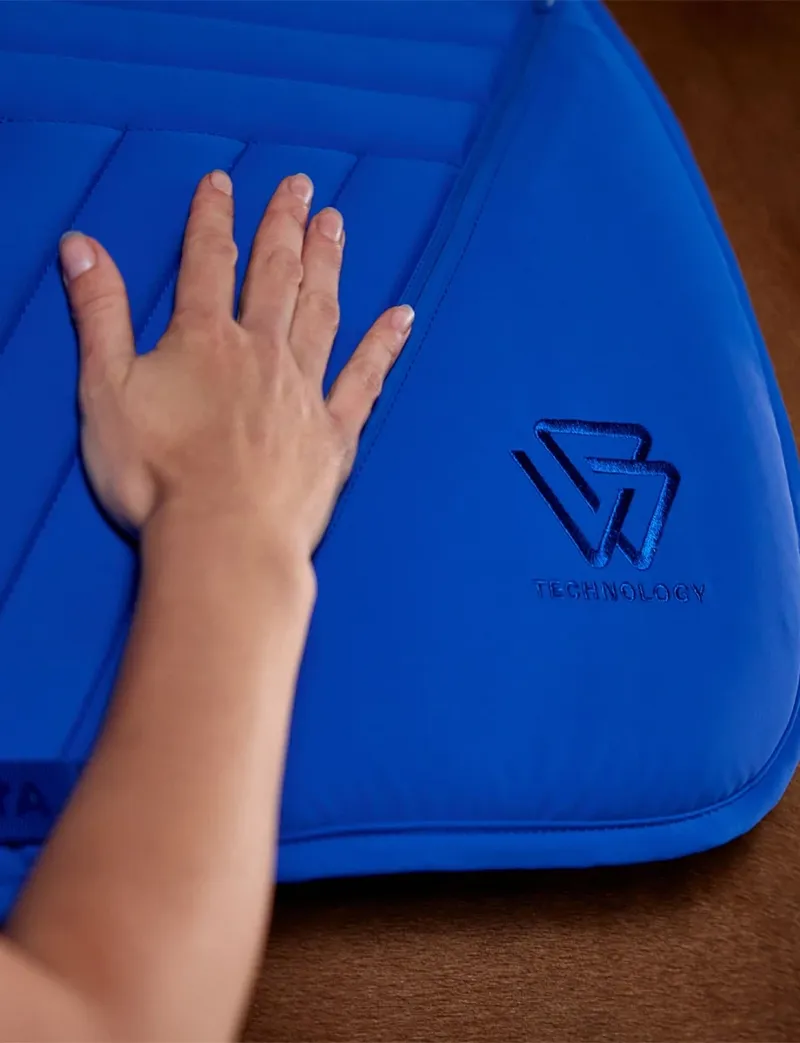WeatherBeeta Softshell Pro Grip Dressage Saddle Pad - Cobalt-2