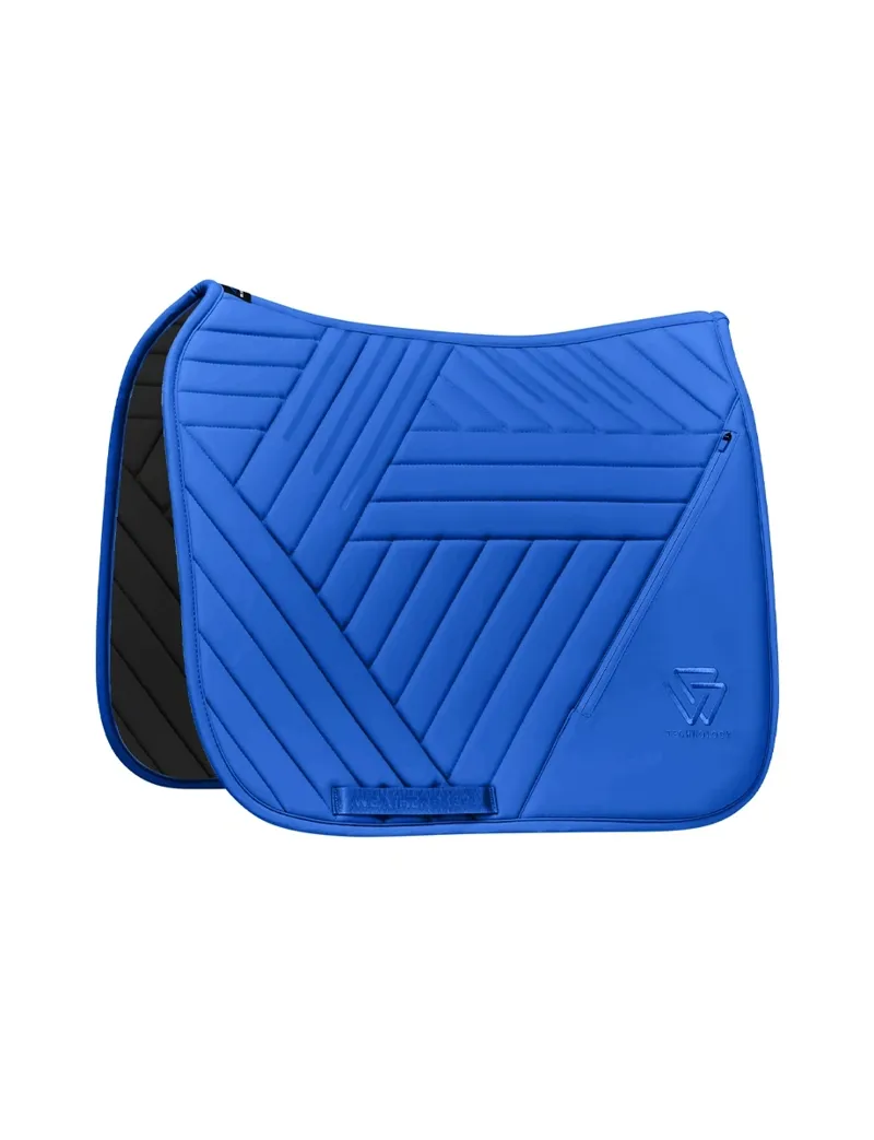 WeatherBeeta Softshell Pro Grip Dressage Saddle Pad - Cobalt