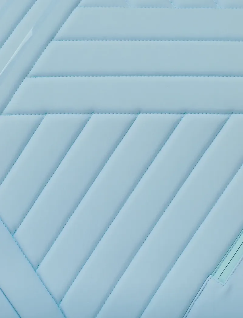 WeatherBeeta Softshell Pro Grip Dressage Saddle Pad - Mist Blue-2