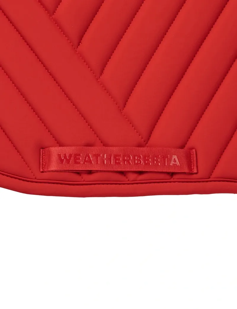 WeatherBeeta Softshell Pro Grip Dressage Saddle Pad - Red-5