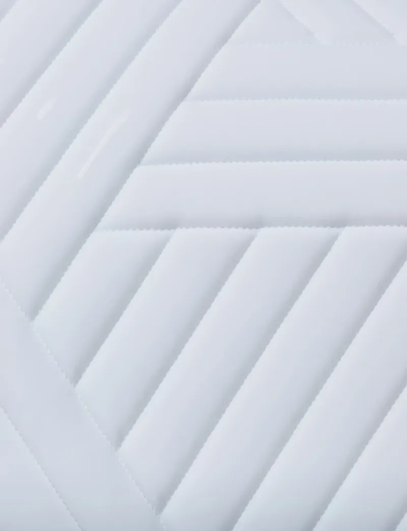 WeatherBeeta Softshell Pro Grip Dressage Saddle Pad - White-8