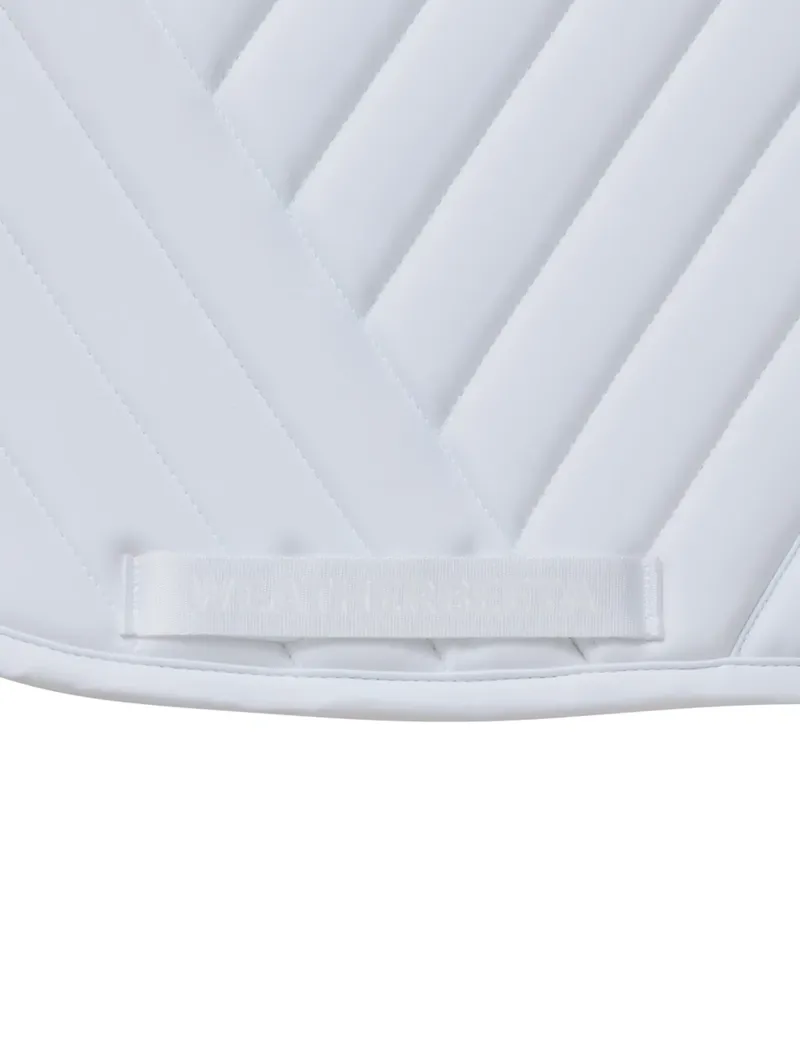 WeatherBeeta Softshell Pro Grip Dressage Saddle Pad - White-11