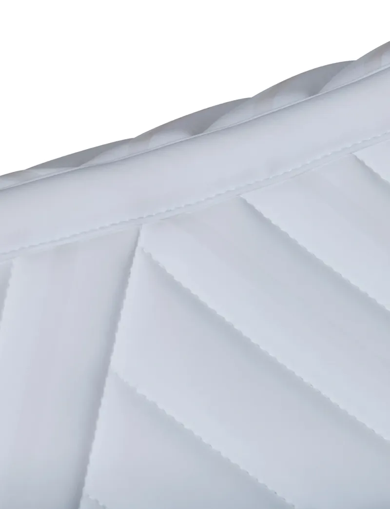 WeatherBeeta Softshell Pro Grip Dressage Saddle Pad - White-6