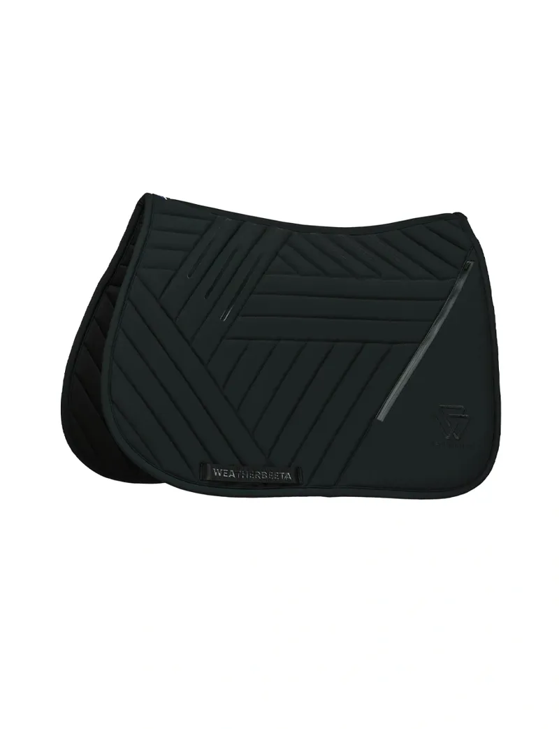 WeatherBeeta Softshell Pro Grip Euro Jump Saddle Pad - Black