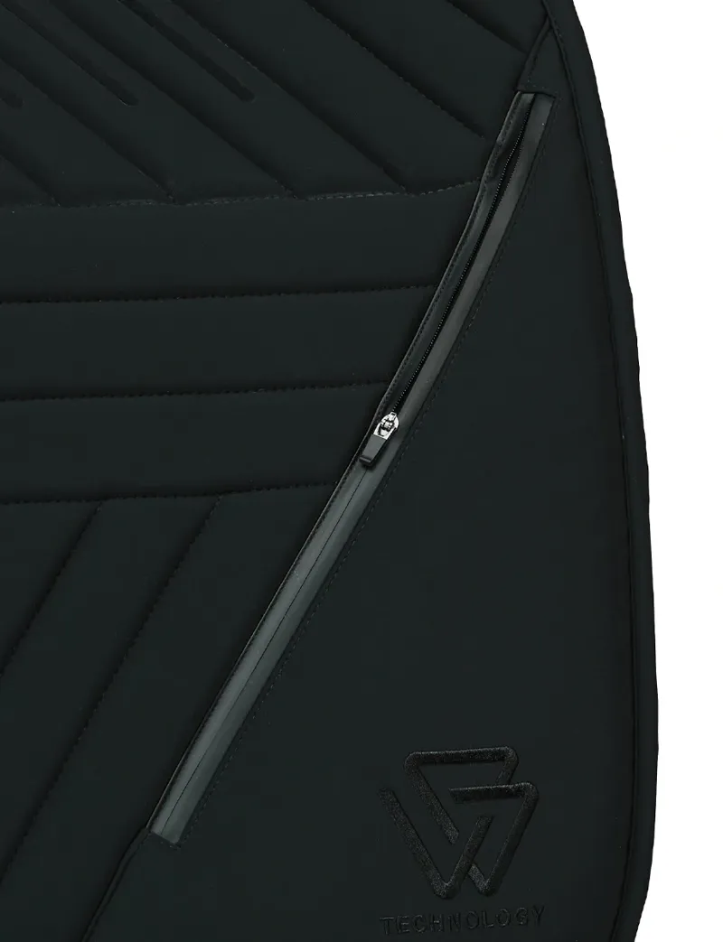 WeatherBeeta Softshell Pro Grip Euro Jump Saddle Pad - Black-2