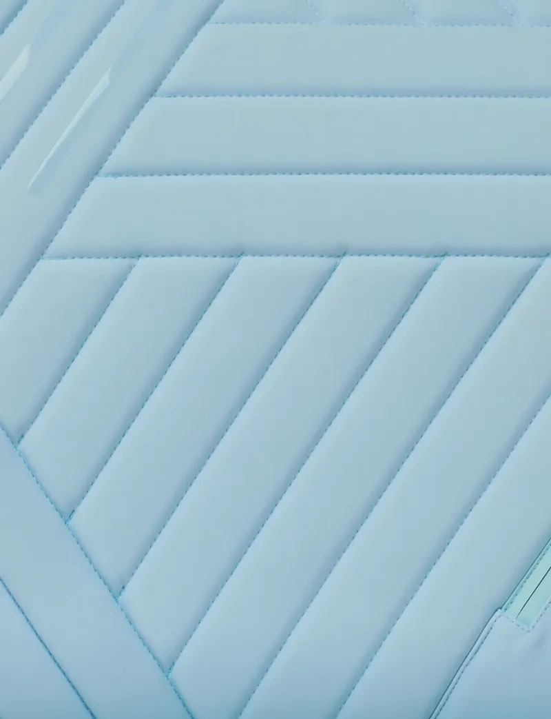 WeatherBeeta Softshell Pro Grip Euro Jump Saddle Pad - Mist Blue-2