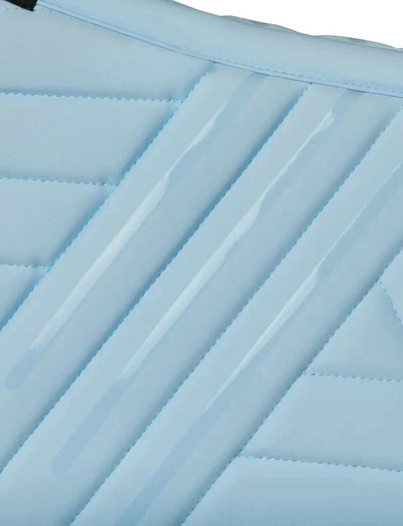 WeatherBeeta Softshell Pro Grip Euro Jump Saddle Pad - Mist Blue-5