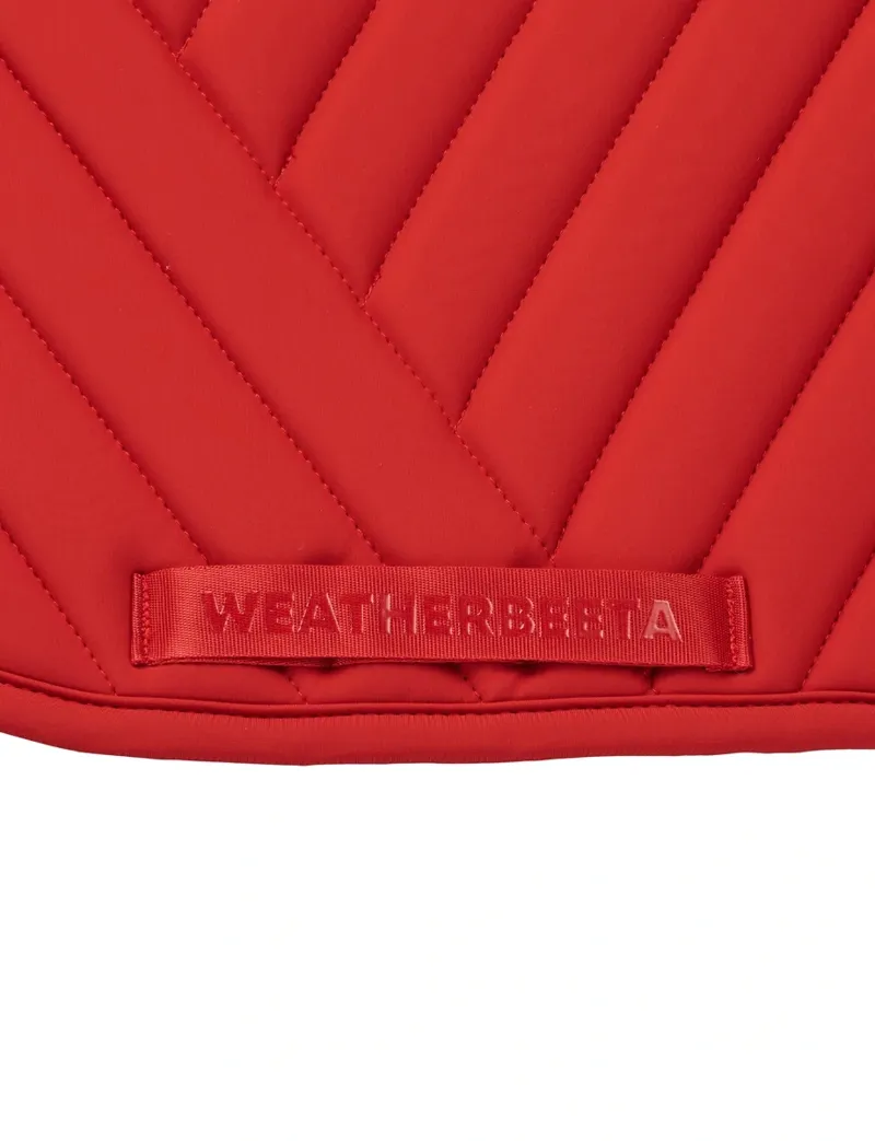 WeatherBeeta Softshell Pro Grip Euro Jump Saddle Pad - Red-2