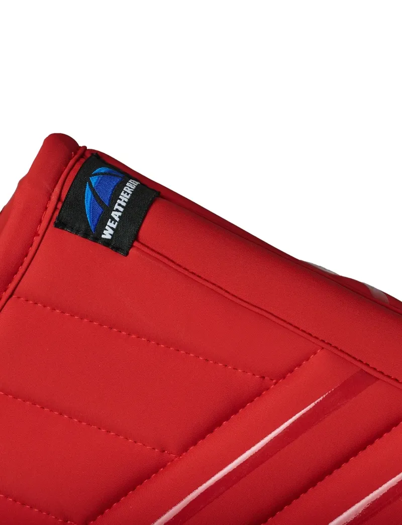 WeatherBeeta Softshell Pro Grip Euro Jump Saddle Pad - Red-5
