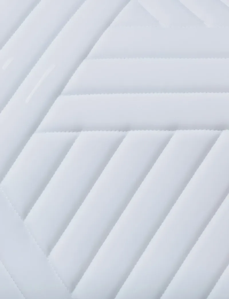 WeatherBeeta Softshell Pro Grip Euro Jump Saddle Pad - White-8